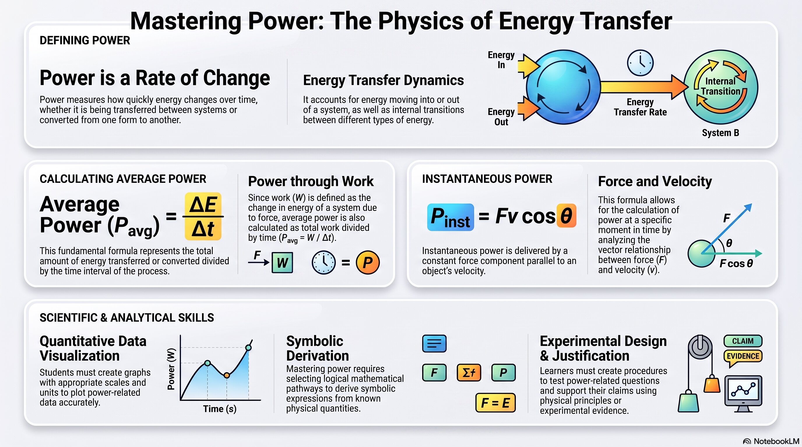 Mastering Power: The Physics of Energy Transfer infographic
